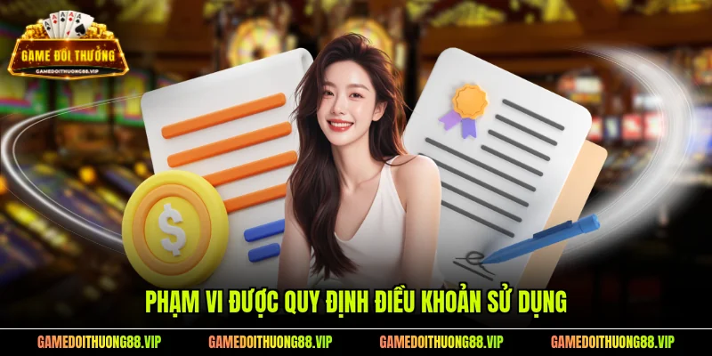 Phạm vi được quy định điều khoản sử dụng